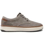 Skechers Heren Moreno Canvas Oxford Schoen, Taupe Doek, 39.5 EU