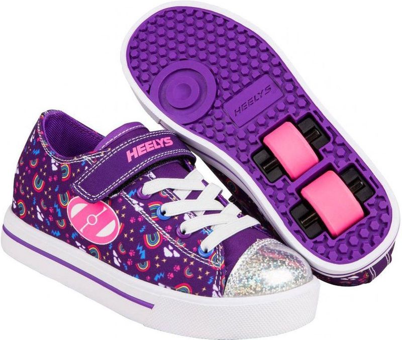 Heelys X2 Snazzy Purple Multi Rainbow