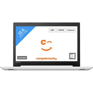 Lenovo IdeaPad 320 Intel® Celeron® N3350 Laptop 39,6 cm (15.6") Full HD 4 GB DDR3L-SDRAM 128 GB SSD Windows 10 Home Zwart
