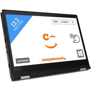 Lenovo ThinkPad X380 Yoga Intel® Core™ i5 i5-8250U Hybride (2-in-1) 33,8 cm (13.3") Touchscreen Full HD 8 GB DDR4-SDRAM 256 GB SSD Wi-Fi 5 (802.11ac) Windows 10 Pro Zwart