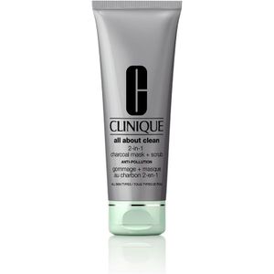 CLINIQUE - All About Clean™ 2-in-1 Charcoal Mask + Scrub - 100 ml - masker