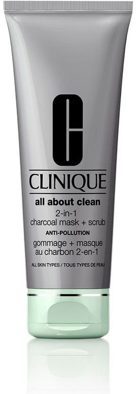 CLINIQUE - All About Clean™ 2-in-1 Charcoal Mask + Scrub - 100 ml - masker