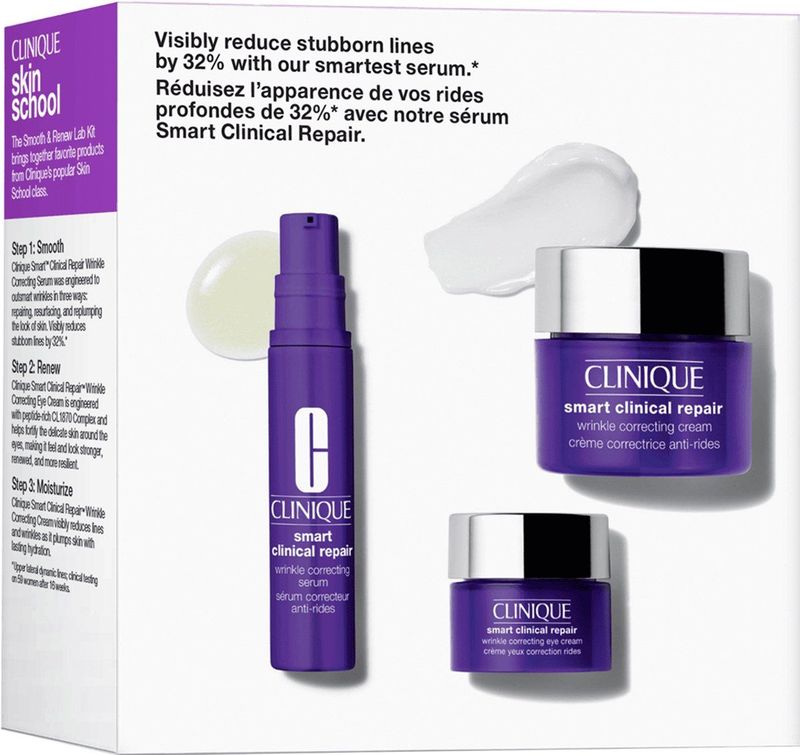 Clinique - Smart Set Gezichtsverzorgingsset voor Alle Huidtypes - 10ml Serum, 5ml Oogcrème, 15ml Crème