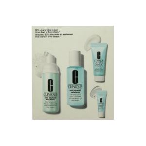 Clinique Cadeausets Voor haar Cadeauset Cleansing Foam 50 ml + Clarifying Lotion 60 ml + Clearing Treatment 15 ml + Clearing Gel 3 ml