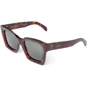 Celine Geometrische Bold 3 Dots Zonnebril , Brown , Dames , Maat: 51 MM