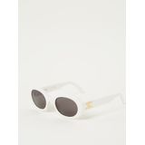 Celine Witte zonnebril voor vrouwen , White , Dames , Maat: 52 MM