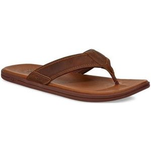 UGG Seaside Flip Leather Heren Sandalen - Luggage - Maat 43