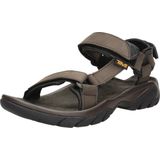Teva Terra Fi 5 Leather Sandalen Heren Middenbruin +