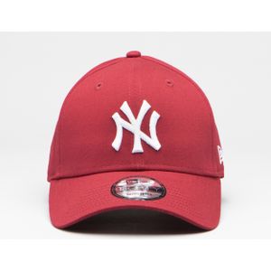New era new york yankees league essential 9forty cap in de kleur rood.