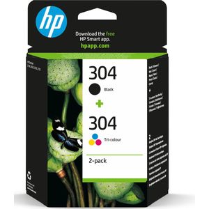HP 304 Inktcartridge / driekleuren en zwart 2 pack combo
