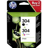 HP 304 (3JB05AE) - Schwarz + 3 Farben - Druckerpatrone - Multipack
