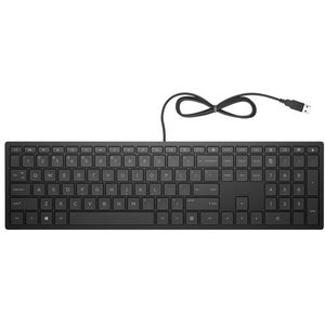 HP Pavilion Wired Keyboard 300 toetsenbord Kantoor USB Zwart
