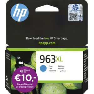 HP 3JA27AE nr. 963XL inkt cartridge cyaan hoge capaciteit (origineel)