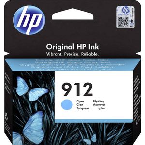HP 912 Cyan Original Ink Cartridge inktcartridge 1 stuk(s) Origineel Normaal rendement