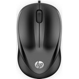 HP - Wired Mouse 1000 - Muis - Zwart - 1,5 Meter Snoer