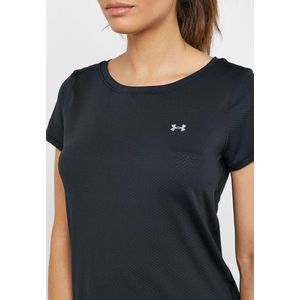 Under Armour UA HG Armour SS Dames Sportshirt - Zwart