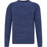 Barbour Trui Lamswol Knitted Navy - Heren