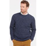 Barbour Trui Lamswol Knitted Navy - Heren