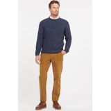 Barbour Trui Lamswol Knitted Navy - Heren