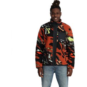 Spyder Sherman Sherpa Fleece Met Volledige Rits Oranje Man
