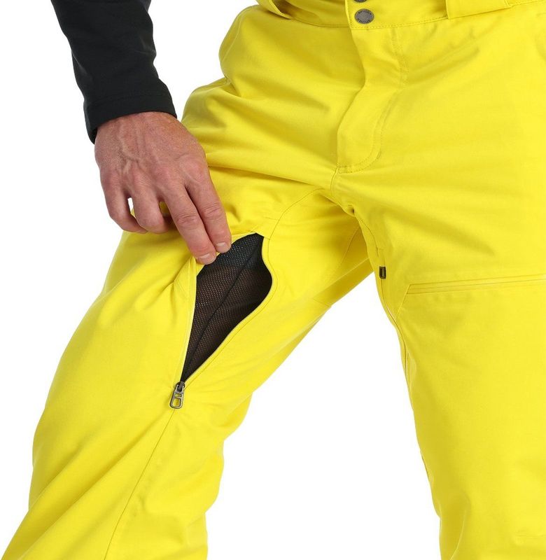 Spyder Skibroek Dare Acid Yellow met Verstelbare Bretels