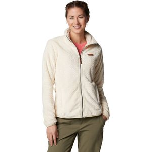Columbia Fire Side II Vest Dames met Rits - Sherpa Fleece Vest Dames - Outdoorvest - Chalk