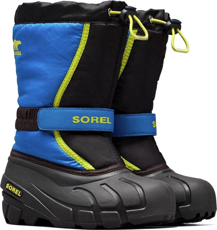 Sorel - Flurry - Winterlaarzen - Zwart - Textiel - Kinderen