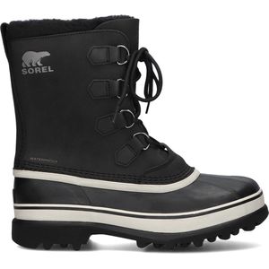 Sorel - Caribou Wp - Winterlaarzen - Zwart/Dark Stone - Nubuckleer/Rubber