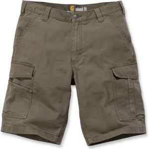 Carhartt Rugged Flex® Werkshorts, cargo, canvas, casual pasvorm, shorts voor heren (1 stuk), Teer