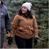 Carhartt 104053 Loose Fit Washed Duck Insulated Active Jac | Dames | Bruin | S
