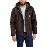 Carhartt Bartlett Werkjas - Duck Fleece gevoerd - Dark Brown - Heren - maat XXL (valt als 3XL)