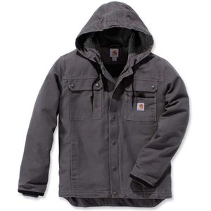 Carhartt - Relaxed Fit Washed Duck Sherpa-Lined Utility Jacket - Groen - 100% Katoen