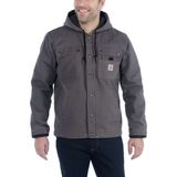 Carhartt - Relaxed Fit Washed Duck Sherpa-Lined Utility Jacket - Groen - 100% Katoen