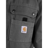 Carhartt - Relaxed Fit Washed Duck Sherpa-Lined Utility Jacket - Groen - 100% Katoen