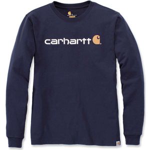 Carhartt Herren T-Shirt Core Logo T-Shirt L S Navy