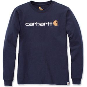 Carhartt Core Logo T-Shirt L S 104107-Zwart