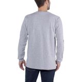 Carhartt Herren T-Shirt Core Logo T-Shirt L S Heather Grey