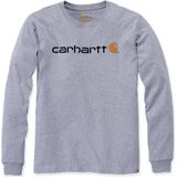 Carhartt Herren T-Shirt Core Logo T-Shirt L S Heather Grey