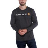 Carhartt Herren T-Shirt Core Logo T-Shirt L S Heather Grey
