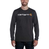 Carhartt Herren T-Shirt Core Logo T-Shirt L S Heather Grey