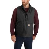 Carhartt Washed Duck Sherpa-Lined Zwart Mock-Neck Vest Heren