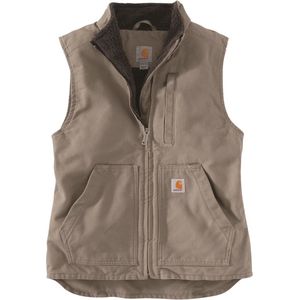 Carhartt Damen Weste Sherpa Lined Mock Neck Vest Taupe Grey