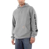 Carhartt Sleeve Logo Hooded Sweatshirt Heather Grey/Black