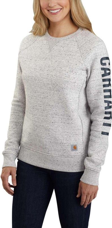 Carhartt Damen Sweatshirt Clarksburg Crewneck Asphalt Heather Nep
