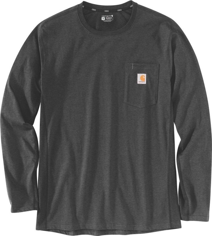 Carhartt Damen Longsleeve Force Flex Pocket T-Shirt L S Carbon Heather