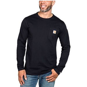 Carhartt Force Flex Pocket Relaxed Fit T-shirt Met Lange Mouwen Blauw