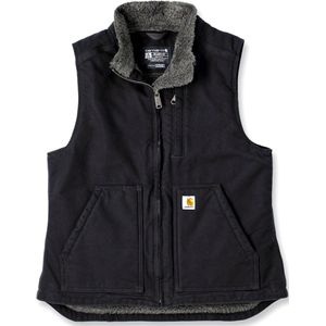Carhartt - Women Sherpa Lined Mock Neck Vest - Bodywarmer - Zwart