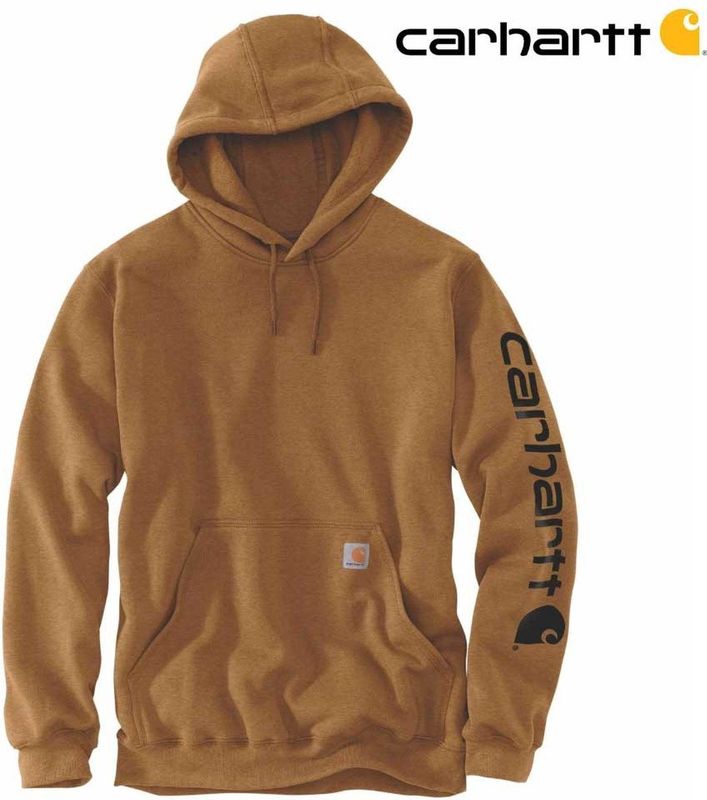 Carhartt Hoodie - Loose fit - Mouw logo (valt als) - Carhartt Brown - Heren