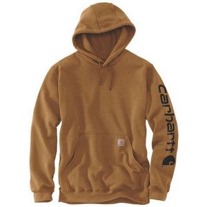 Carhartt - Sleeve Logo - Hoodie - Bruin - Katoen/Polyester
