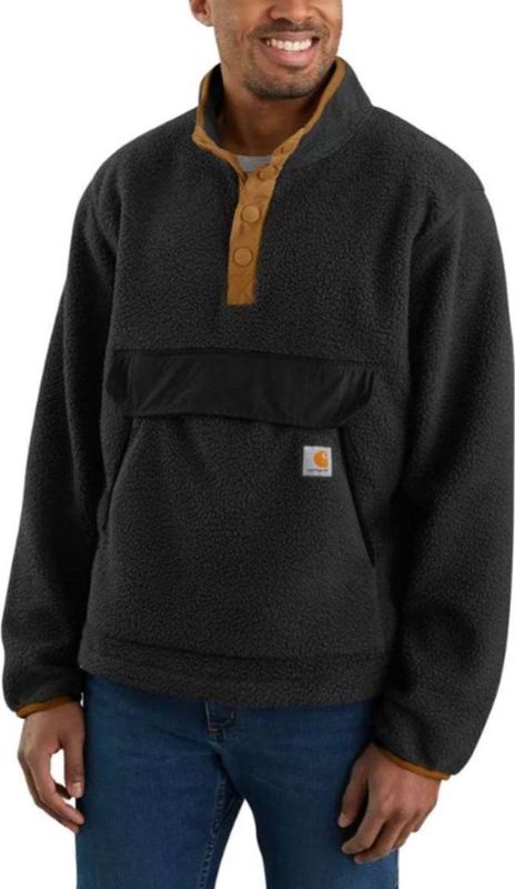 Carhartt Relaxed Fit Fleece Zwart Pullover Heren